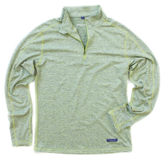 Performance 1/4 Zip in Green - Picture 1 of 2